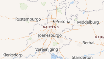 Mapa online de Gauteng para viajantes