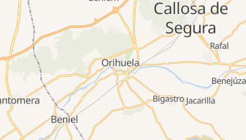 Mapa online de Orihuela para viajantes