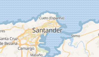 Mapa online de Santander para viajantes