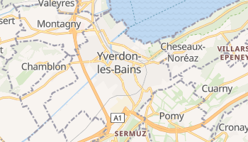 Mapa online de Yverdon-les-Bains para viajantes