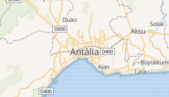 Mapa online de Antália para viajantes
