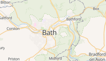 Mapa online de Bath para viajantes