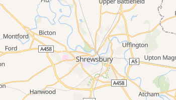 Mapa online de Shrewsbury para viajantes