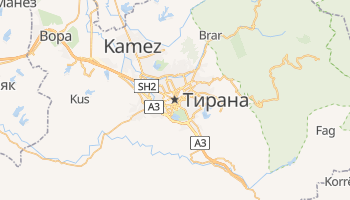 Тирана - детальная карта