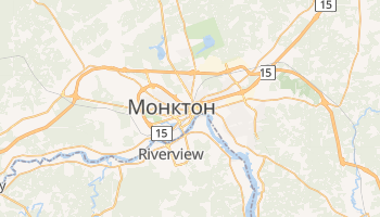 Монктон - детальная карта