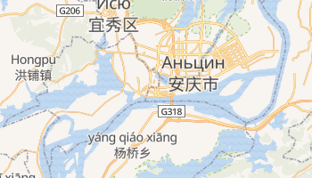 Аньцин - детальная карта