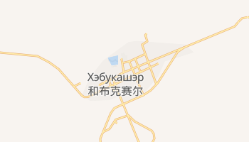 Хобоксар-Монгольский автономный уезд - детальная карта