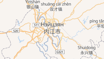 Нэйцзян - детальная карта