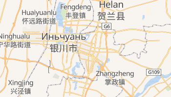Иньчуань - детальная карта