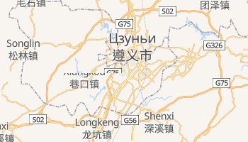 Цзуньи - детальная карта
