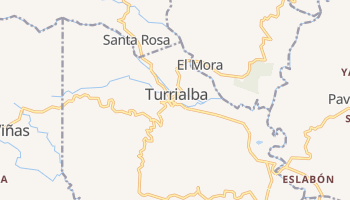 Турриальба - детальная карта