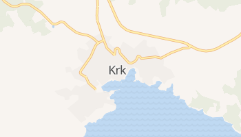 Крк - детальная карта
