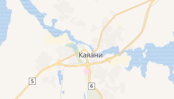 Каяани - детальная карта
