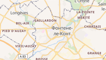 Фонтене-ле-Конт - детальная карта