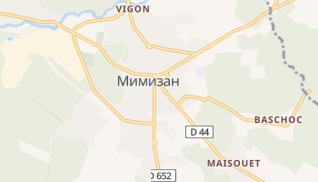 Мимизан - детальная карта