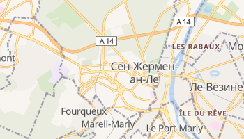 Сен-Жермен-ан-Ле - детальная карта