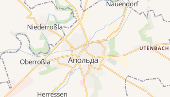 Апольда - детальная карта