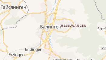 Балинген - детальная карта