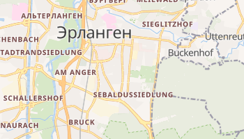 Эрланген - детальная карта
