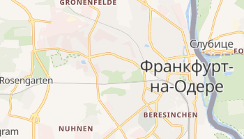 Франкфурт-на-Одре - детальная карта
