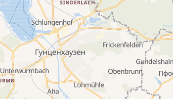 Гунценхаузен - детальная карта