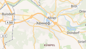 Хеннеф - детальная карта
