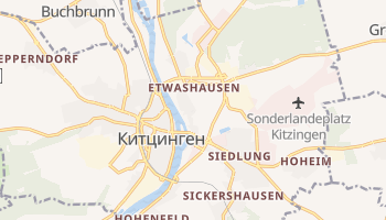 Китцинген - детальная карта