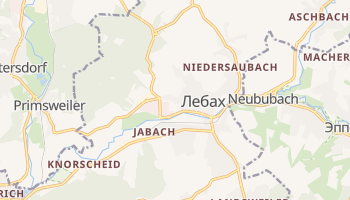 Лебах - детальная карта