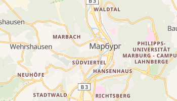 Марбург - детальная карта