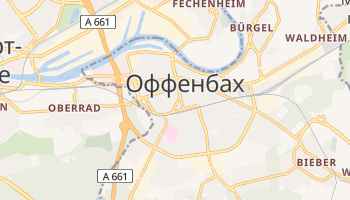 Оффенбах - детальная карта