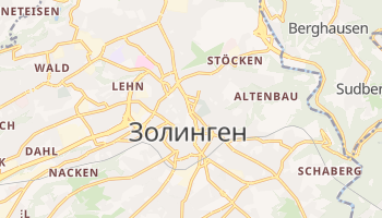 Золинген - детальная карта