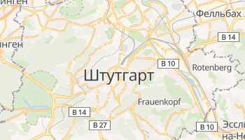 Штутгарт - детальная карта
