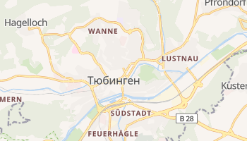 Тюбинген - детальная карта