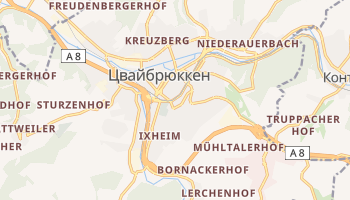 Цвайбрюккен - детальная карта
