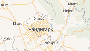 Чандигарх - детальная карта