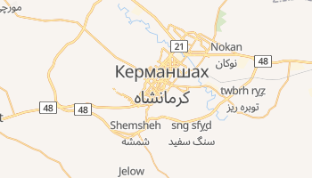 Керманшах - детальная карта
