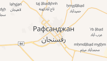 Рафсанджан - детальная карта