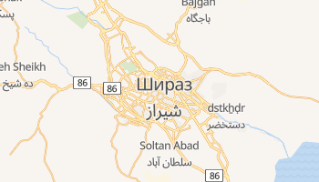 Шираз - детальная карта