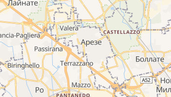 Арезе - детальная карта