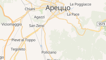 Ареццо - детальная карта