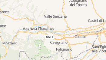 Асколи-Пичено - детальная карта