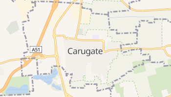 Каругате - детальная карта
