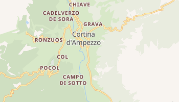 Кортина д'Ампеццо - детальная карта