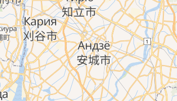 Андзё - детальная карта