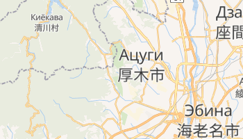 Ацуги - детальная карта