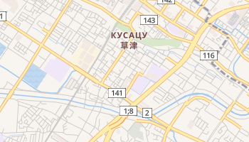 Кусацу - детальная карта