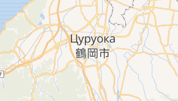 Цуруока - детальная карта
