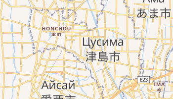 Цусима - детальная карта