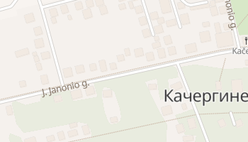 Качергине - детальная карта