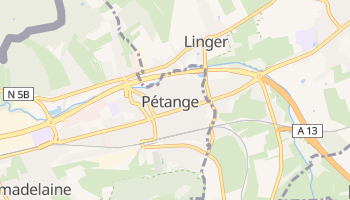 Петанж - детальная карта